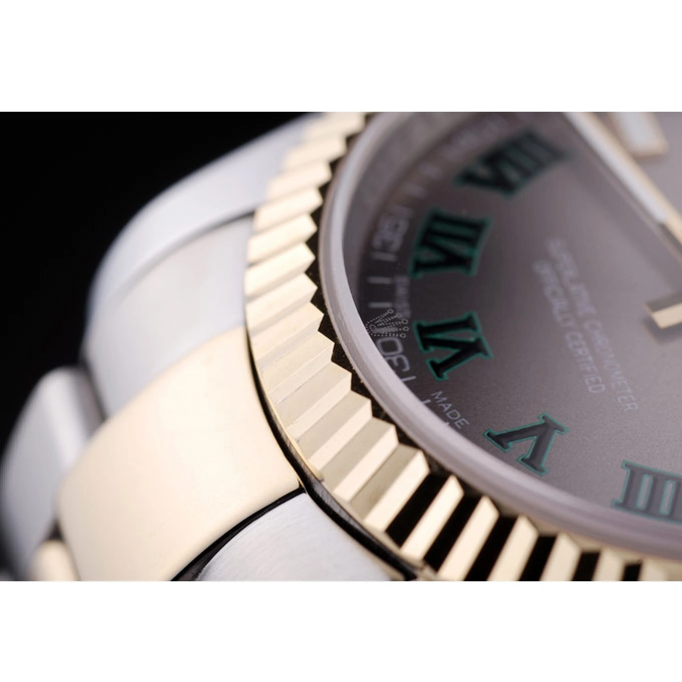 MiroTime 0825 Rolex Datejust Grey Dial Ribbed Bezel 7460
